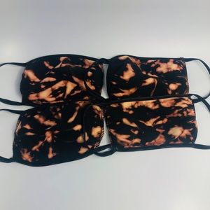 Bleached Cotton Washable Black New Face Mask